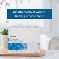 McKesson 61-82044 Hydrogel Dressing, 4 x 4 in (BX/10)