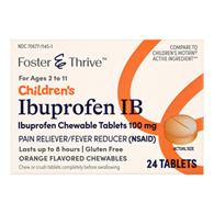 Foster & Thrive McKesson 70677114501-Foster & Thrive Ibuprofen Children's Pain Relief, Pain Relief
