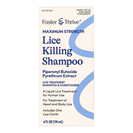 Foster & Thrive McKesson 70677118401-Lice Shampoo Foster & Thrive 4 oz. Bottle Scented, Shampoos
