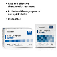 McKesson 79450 Instant Cold Pack, 4-7/10 x 5-1/2 in (CS/50)