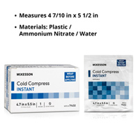 McKesson 79450 Instant Cold Pack, 4-7/10 x 5-1/2 in (PK/10)