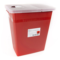 McKesson Prevent McKesson 80-8705 Prevent Sharps Container, 8 gal, 13-3/4 x 13-3/4 x 14 in, Receptacles (EA/1)