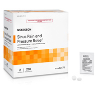 McKesson McKesson 82475 Acetaminophen/Phenylephrine Cold & Sinus Relief, Pain Relief (BX/250)