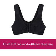 McKesson 83-908BLK-40-McKesson Surgi-Bra II, 40 Inch, Black, Bras