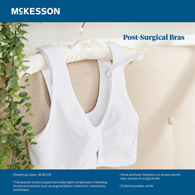 McKesson 83-908W-36-McKesson Surgi-Bra II, 36 Inch, White, Bras