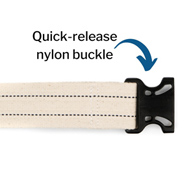 McKesson 854-McKesson White Gait Belt, 60 Inch, Belts (CS) - McKesson White Gait Belt, 60 Inch