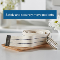 McKesson 856-McKesson White Gait Belt, 60 Inch, Belts (CS) - McKesson White Gait Belt, 60 Inch