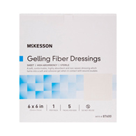 McKesson 87600-McKesson Gelling Fiber Wound Dressing, 6 x 6 Inch, Cellulose Dressings