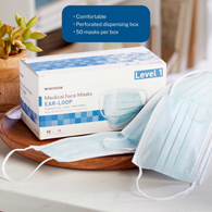 McKesson 91-2102 ASTM Level 1 Medical Face Masks, Blue (BX/50)