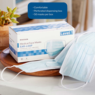McKesson 91-2102 ASTM Level 1 Medical Face Masks, Blue (CS/500)