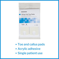 McKesson Pedi-Pads McKesson 95094 Pedi-Pads Toe & Callus Pad, Ankle Braces & ft Supports (CS/384)