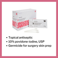 McKesson 988-McKesson Impregnated Swabstick, 70% Isopropyl Alcohol, Applicators & Swabsticks (CS)