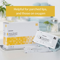 McKesson 989 Oral Swabstick, Lemon Glycerin (BX/25)