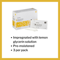 McKesson 989 Oral Swabstick, Lemon Glycerin (CS/250)