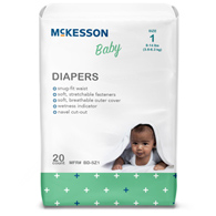 McKesson BD-SZ1-McKesson Baby Diapers, Size 1, Baby Diapers (CS) - McKesson Baby Diapers, Size 1