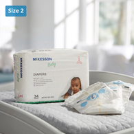 McKesson BD-SZ2-McKesson Baby Diapers, Size 2, Baby Diapers (BG) - McKesson Baby Diapers, Size 2