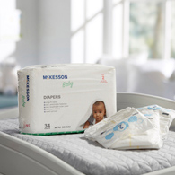 McKesson BD-SZ2-McKesson Baby Diapers, Size 2, Baby Diapers (CS) - McKesson Baby Diapers, Size 2