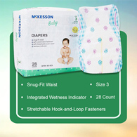 McKesson BD-SZ3-McKesson Baby Diapers, Size 3, Baby Diapers (CS) - McKesson Baby Diapers, Size 3