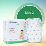 McKesson BD-SZ3-McKesson Baby Diapers, Size 3, Baby Diapers (CS) - McKesson Baby Diapers, Size 3
