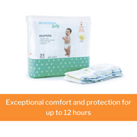 McKesson BD-SZ4-McKesson Baby Diaper, Size 4, Baby Diapers (CS) - McKesson Baby Diaper, Size 4