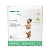 McKesson BD-SZ4-McKesson Baby Diaper, Size 4, Baby Diapers (CS) - McKesson Baby Diaper, Size 4