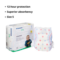 McKesson BD-SZ5-McKesson Baby Diaper, Size 5, Baby Diapers (BG) - McKesson Baby Diaper, Size 5
