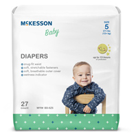McKesson BD-SZ5-McKesson Baby Diaper, Size 5, Baby Diapers (BG) - McKesson Baby Diaper, Size 5