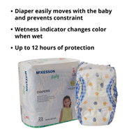 McKesson BD-SZ6-McKesson Baby Diaper, Size 6, Baby Diapers (BG) - McKesson Baby Diaper, Size 6