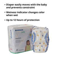 McKesson BD-SZ6-McKesson Baby Diaper, Size 6, Baby Diapers (CS) - McKesson Baby Diaper, Size 6