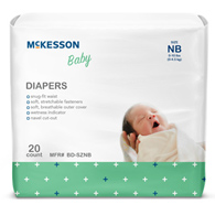 McKesson BD-SZNB-McKesson Baby Diapers, Newborn, Baby Diapers (CS) - McKesson Baby Diapers, Newborn