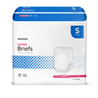 McKesson BR30642 Super Briefs, Small (BG/24)