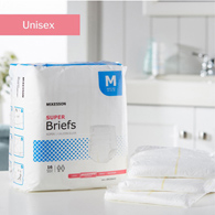 McKesson BR30643 Super Moderate Absorbency Incontinence Brief, Medium (BG/16)