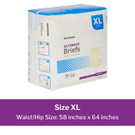 McKesson BR33893 Ultimate Maximum Absorbency Incontinence Brief, Extra Large (BG/15)