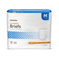 McKesson Classic McKesson BRBRMD Classic Light Absorbency Incontinence Brief, Medium (BG/24)
