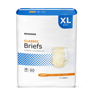 McKesson Classic McKesson BRBRXL Classic Light Absorbency Incontinence Brief, Extra Large (BG/15)