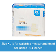McKesson Classic McKesson BRBRXL Classic Light Absorbency Incontinence Brief, Extra Large (CS/60)