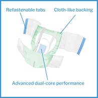 McKesson Ultra Plus Stretch McKesson BRSTRBAR Ultra Plus Bariatric Incontinence Brief (BG/20)