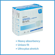 McKesson Ultra Plus Stretch McKesson BRSTRBAR Ultra Plus Bariatric Incontinence Brief (CS/80)