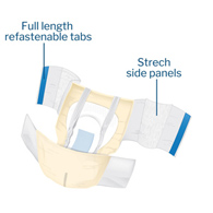 McKesson Ultra Plus Stretch McKesson BRSTRLXL Ultra Plus Stretch Heavy Absorbency Incontinence Brief, Large / (BG/20)