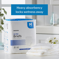 McKesson Ultra McKesson BRULMD Ultra Heavy Absorbency Incontinence Brief, Medium (BG/16)