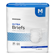 McKesson Ultra McKesson BRULMD Ultra Heavy Absorbency Incontinence Brief, Medium (BG/16)