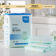 McKesson Ultra McKesson BRULXXL Ultra Heavy Absorbency Incontinence Brief, 2Extra Large (BG/12)