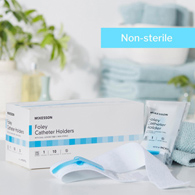 McKesson MCKFOL Foley Catheter Holder Leg Strap With Dual-Locking Tabs, 2 x 24 in, Urinary Accessories (BX/10)