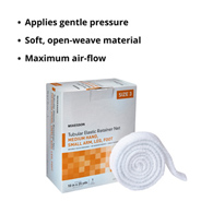 McKesson MSVP114703-McKesson Tubular Bandage, 10 Inch x 25 Yard, Size 3, Retainer Dressings (BX)