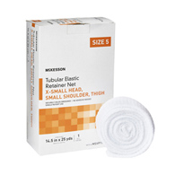 McKesson MSVP114705-McKesson Tubular Bandage, 14-1/2 Inch x 25 Yard, Size 5, Retainer Dressings (BX)