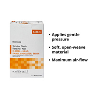 McKesson MSVP114706 Tubular Bandage, Small Head, Medium Shoulder, Thigh, 18-1/2 in x 25 yd, Size 6 (EA/1)