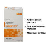 McKesson MSVP114709-McKesson Tubular Bandage, Size 9, 25 Yard, Retainer Dressings (BX)