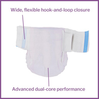 McKesson Extended Wear McKesson ONBMR Extended Wear Maximum Absorbency Incontinence Brief, Medium (CS/56)