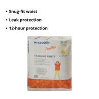 McKesson TP-2T3T Training Pants, 2T to 3T (CS/4)