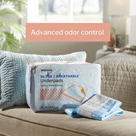 McKesson Ultra Breathable McKesson UPHV2336 Ultra Breathable Heavy Absorbency Low Air Loss Underpad, 23 x 36 (BG/10)